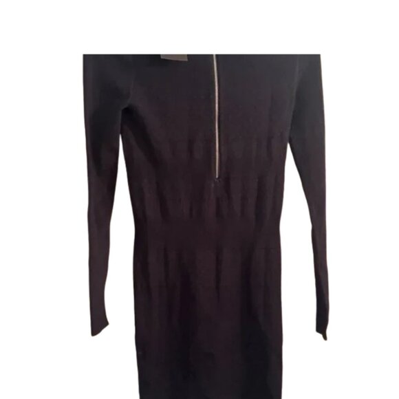 Armani Exchange Navy Knit Bodycon Dress – Medium - Picture 2 of 3